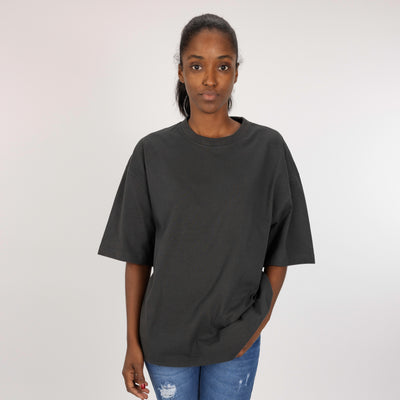 Premium Heavy Cotton Solid Color Boxy Fit Tee - Beluga