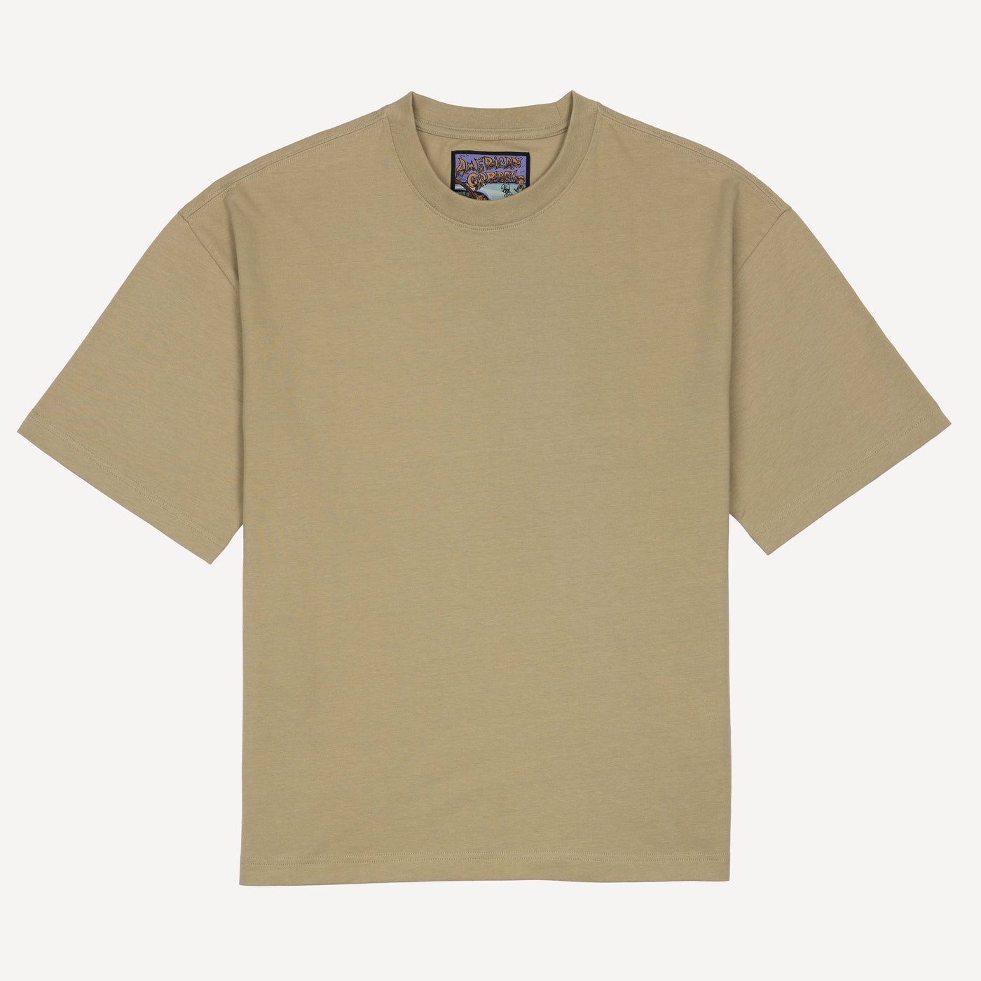 Premium Heavy Cotton Solid Color Boxy Fit Tee - Elm