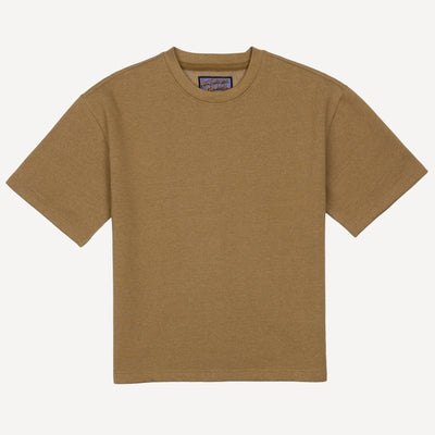 Fleece Solid Boxy Tee - Fennel Seed