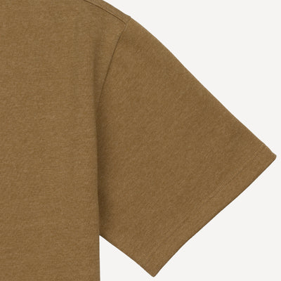 Fleece Solid Boxy Tee - Fennel Seed