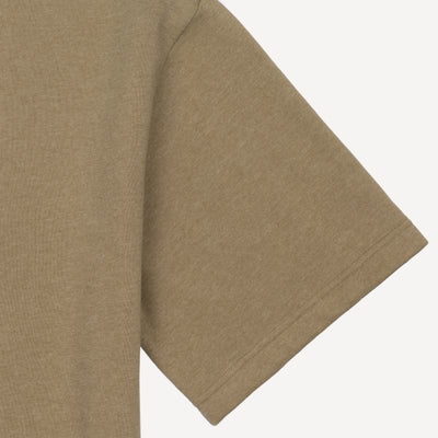 Fleece Solid Boxy Tee - Elm