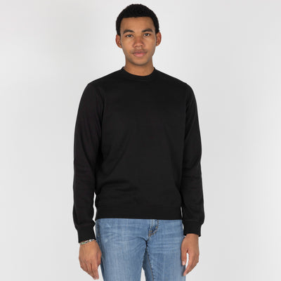 Embroidered Back Sweatshirt  - Black / Celestial