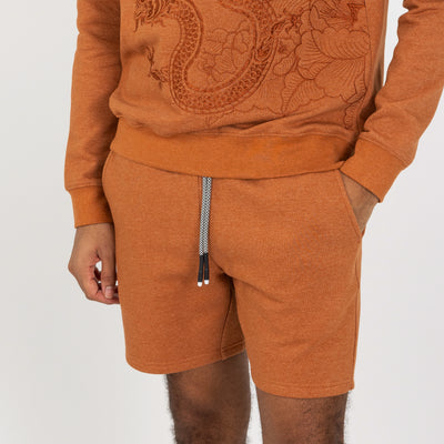 Fleece Shorts  - Amber Brown