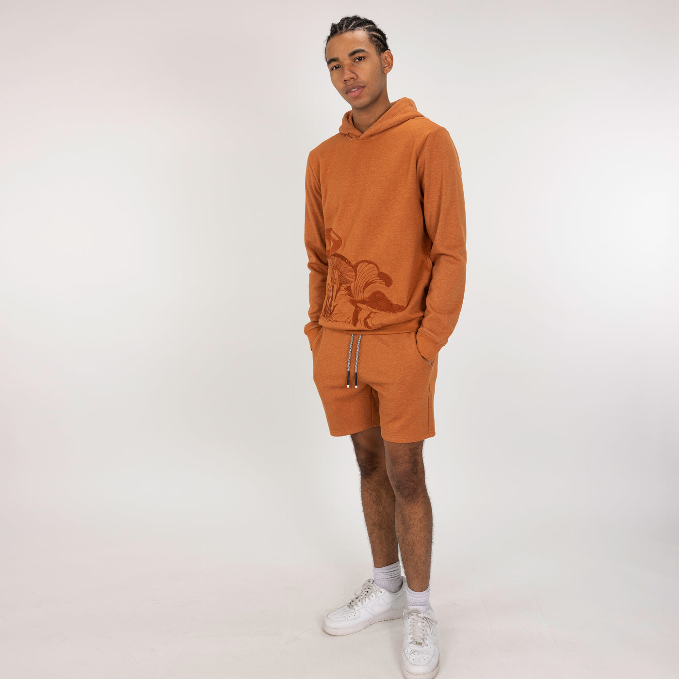 Fleece Shorts  - Amber Brown