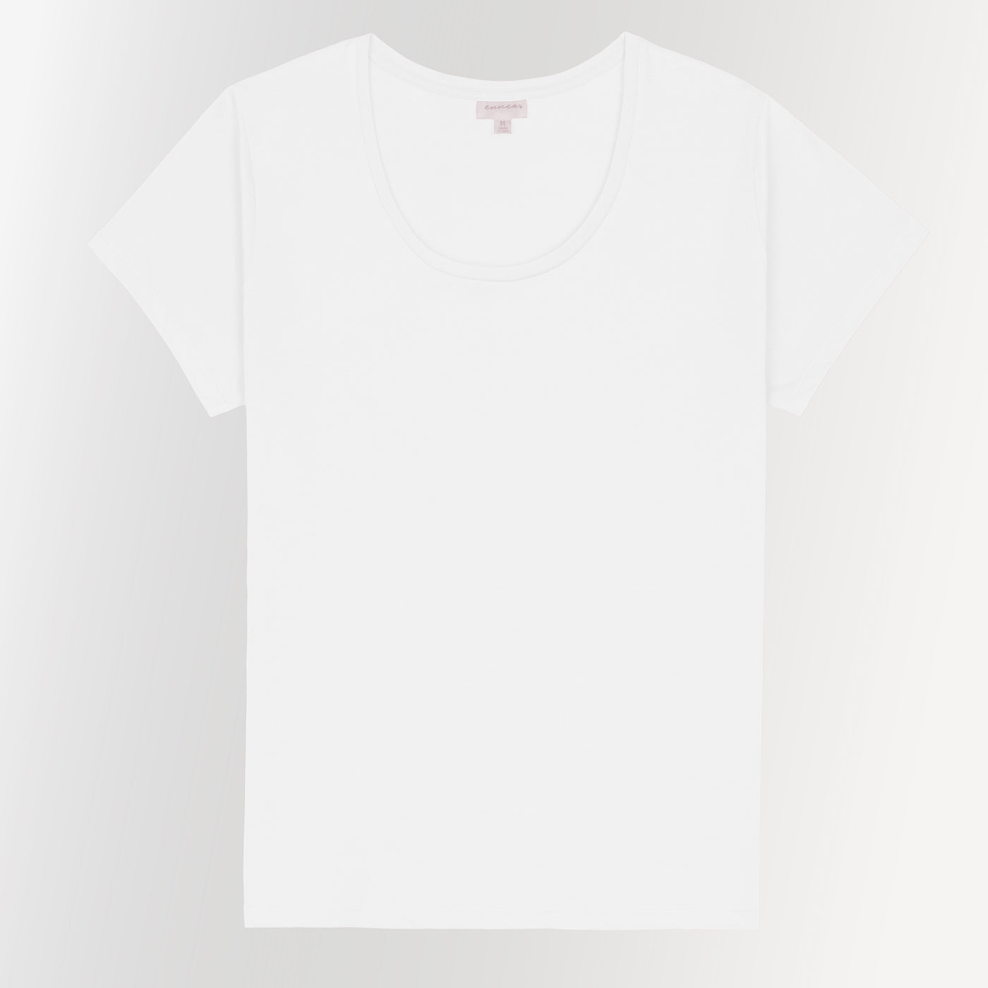 Womens Scoop Neck Tee - Bright White