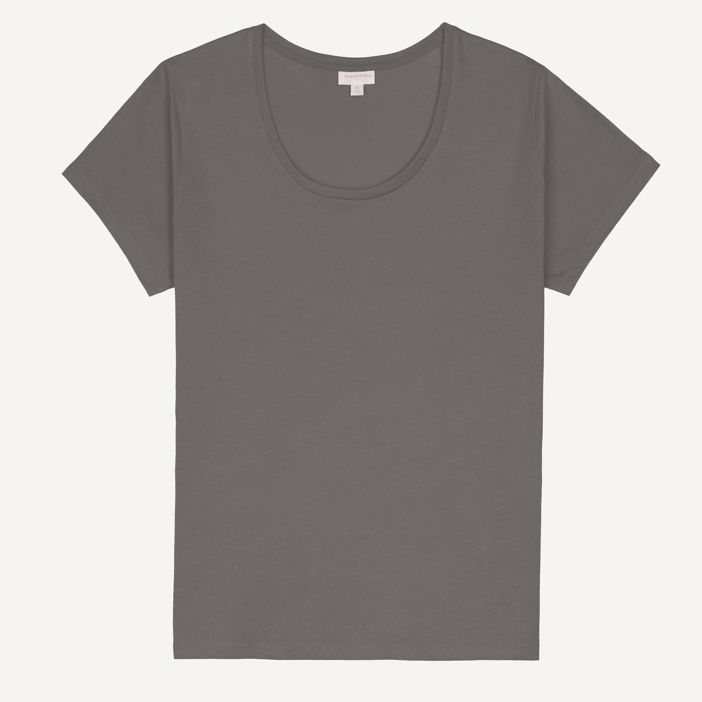 Womens Scoop Neck Tee - Brushed Nickel