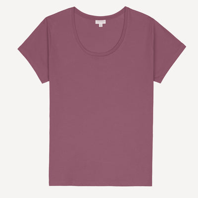 Womens Scoop Neck Tee - Grape Nectar