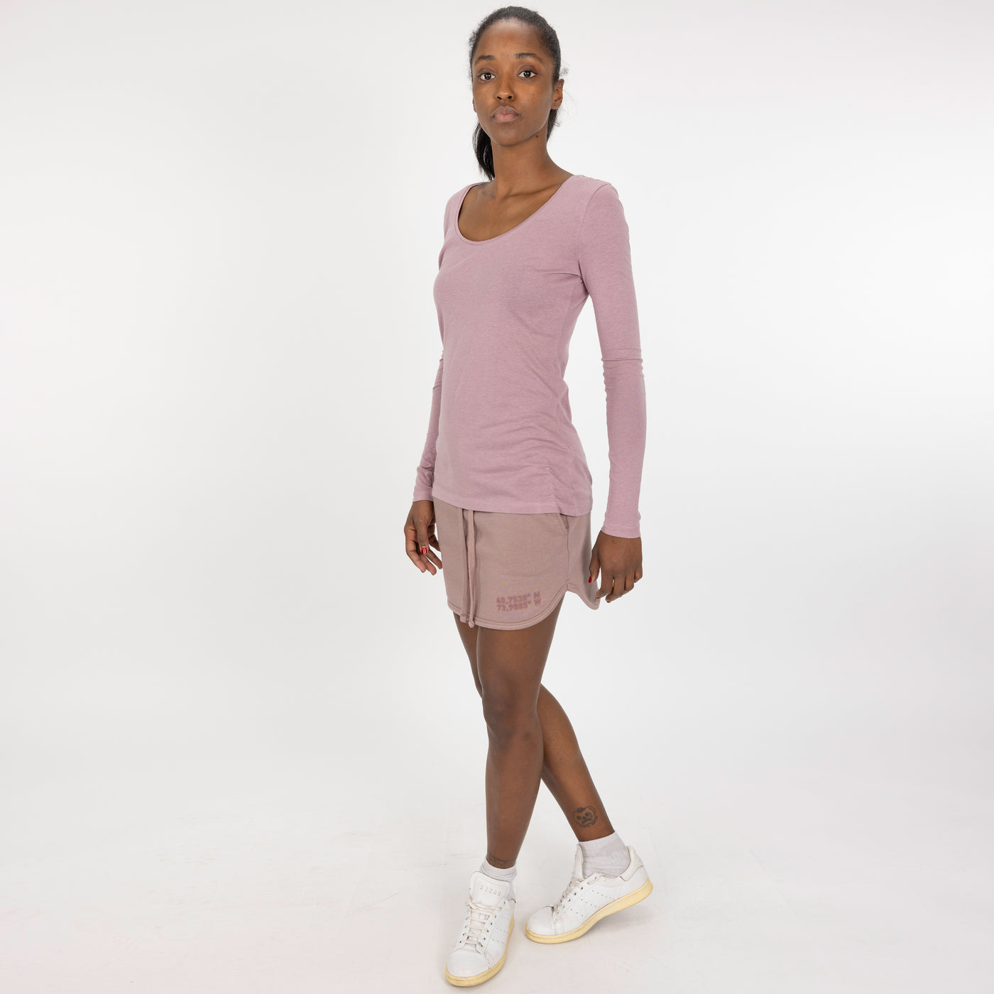 Fine Jersey Scoop Neck Long Sleeve - Toad Stool