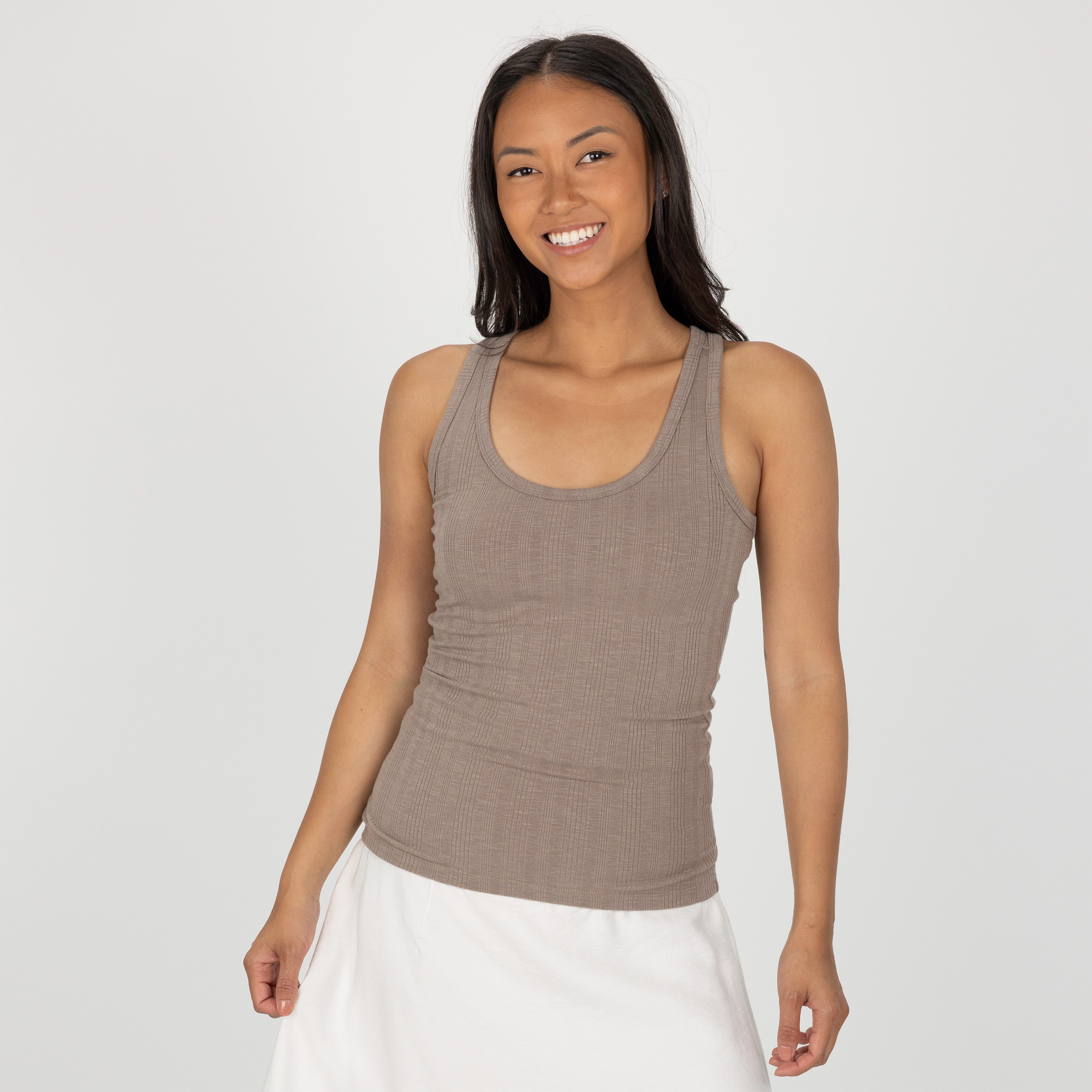 Womens Variegated Ribbed Racer Back Tank - Fungi – Ravelheart