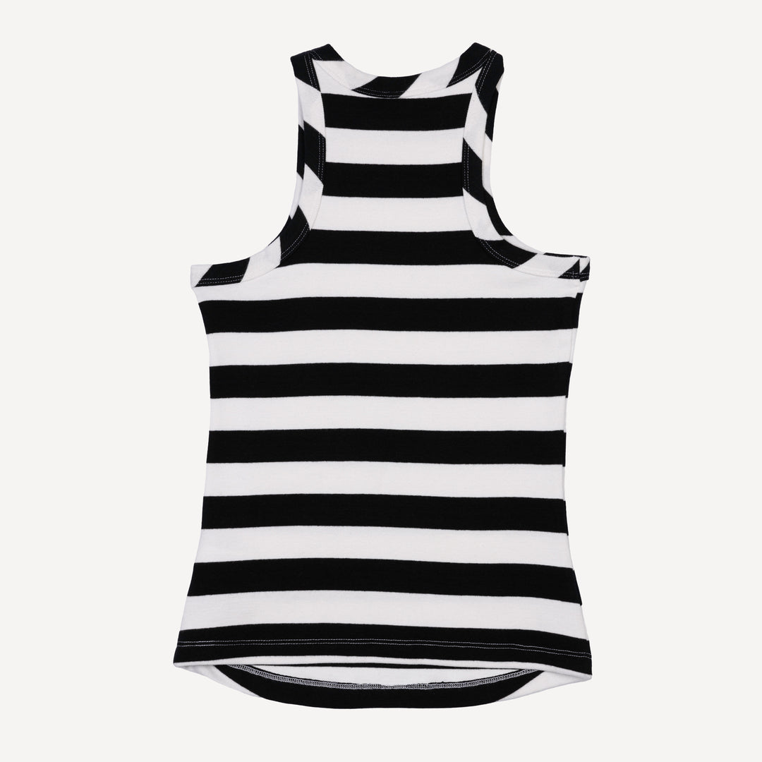 HYKE - HYKE STRIPED SLEEVELESS TEE (WH×BL) HYKE - HYKE STRIPED SLEEVELESS TEE (WH×BL)の通販 by