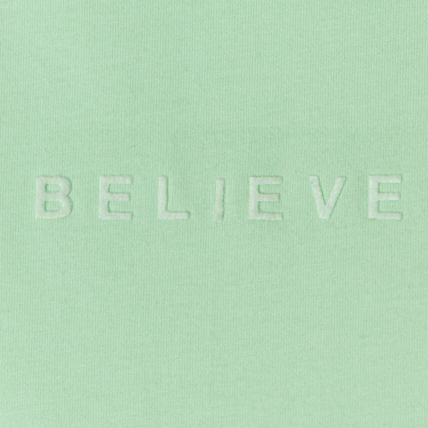 Solid Jersey Tee - Pastel Green / Believe