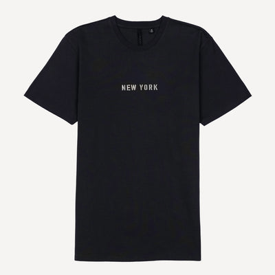 Solid Jersey Tee - Woodland Grey / New York