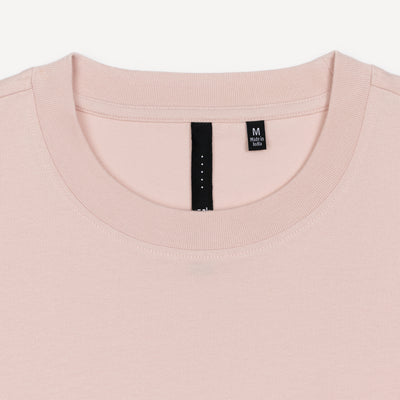 Premium Oversized Fit Tee with Pocket Embroidery - Quartz Pink / Kanji Patience