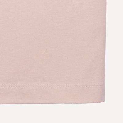 Premium Oversized Fit Tee with Pocket Embroidery - Quartz Pink / Kanji Patience