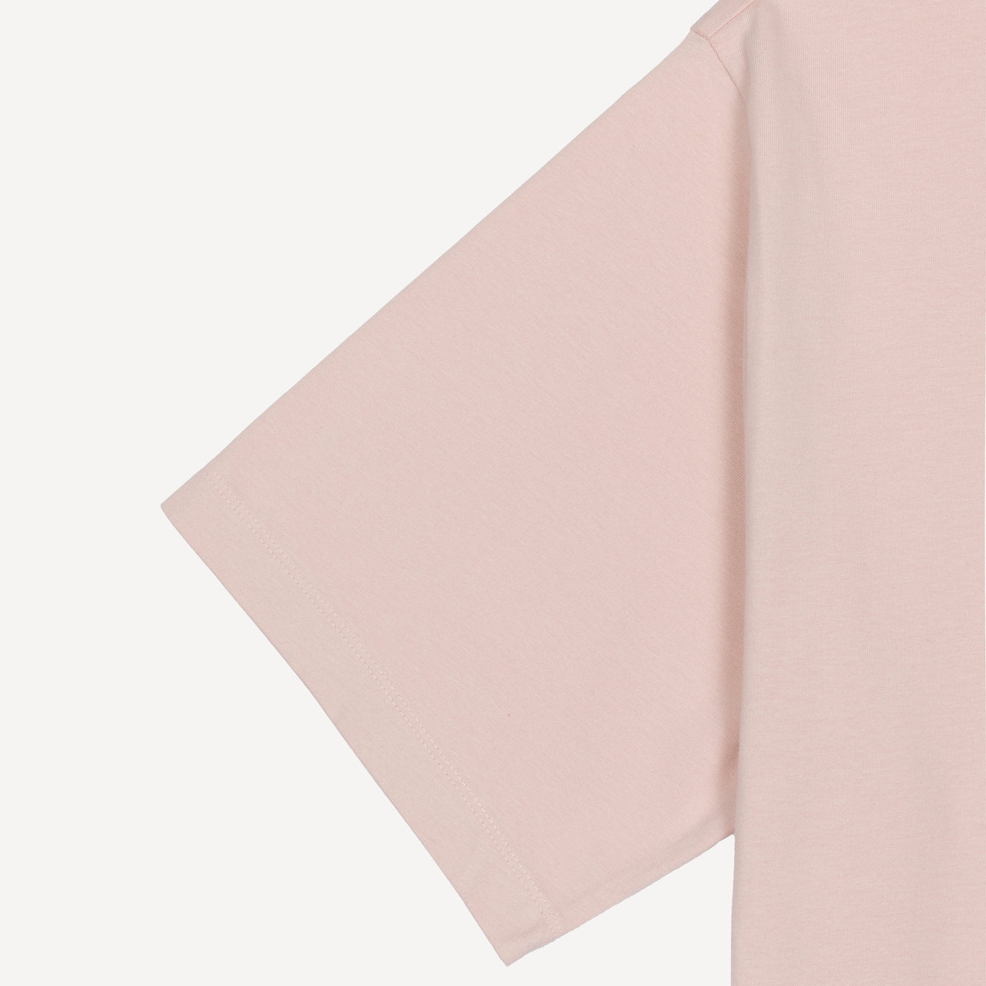 Premium Oversized Fit Tee with Pocket Embroidery - Quartz Pink / Kanji Patience