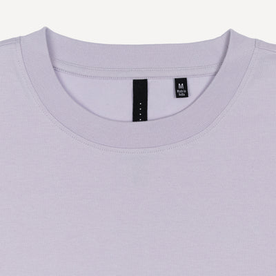 Premium Oversized Fit Tee with Pocket Embroidery - Lavender Blue / Cherry Blossom