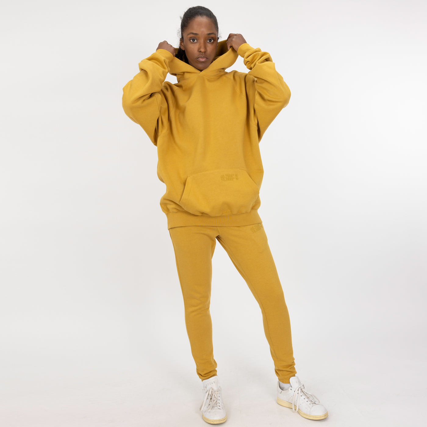 Womens Fleece Skinny Jogger - Honey Mustard