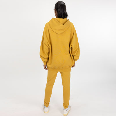 Womens Fleece Skinny Jogger - Honey Mustard