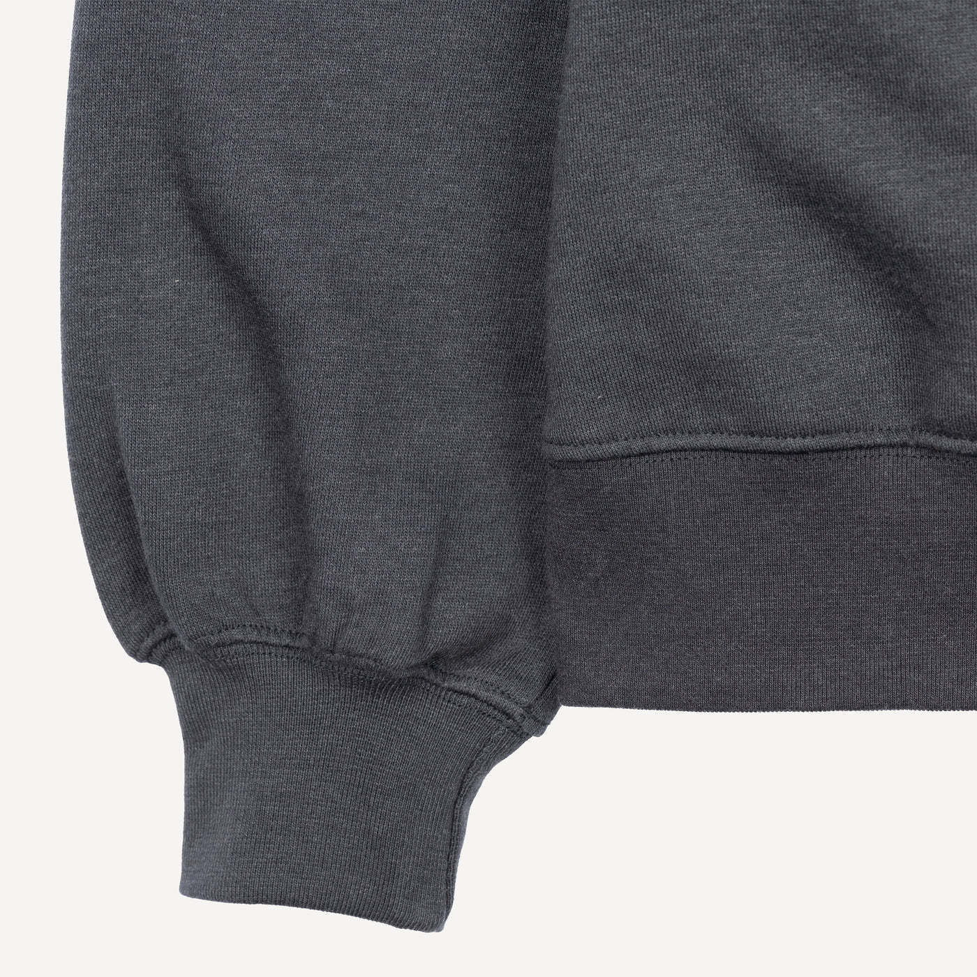 Mens Oversized Raglan Fleece Crew Sweatshirt - Woodland Grey