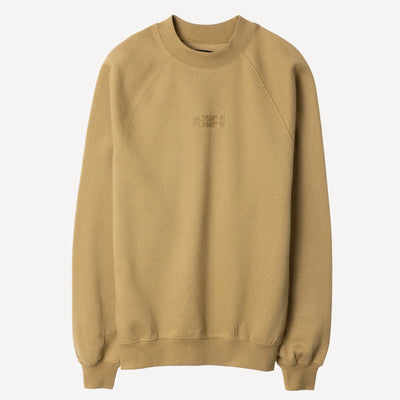 Mens Oversized Raglan Fleece Crew Sweatshirt - Fennel Seed