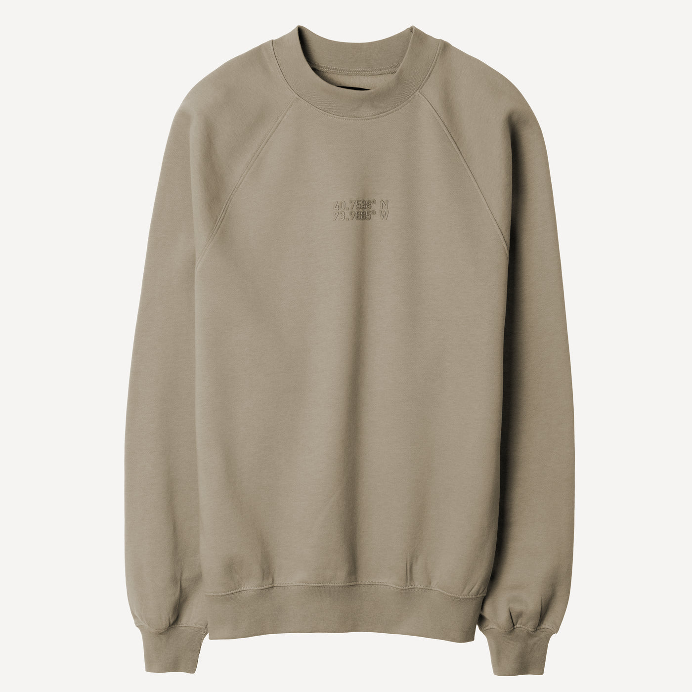 Mens Oversized Raglan Fleece Crew Sweatshirt - Overland Trek