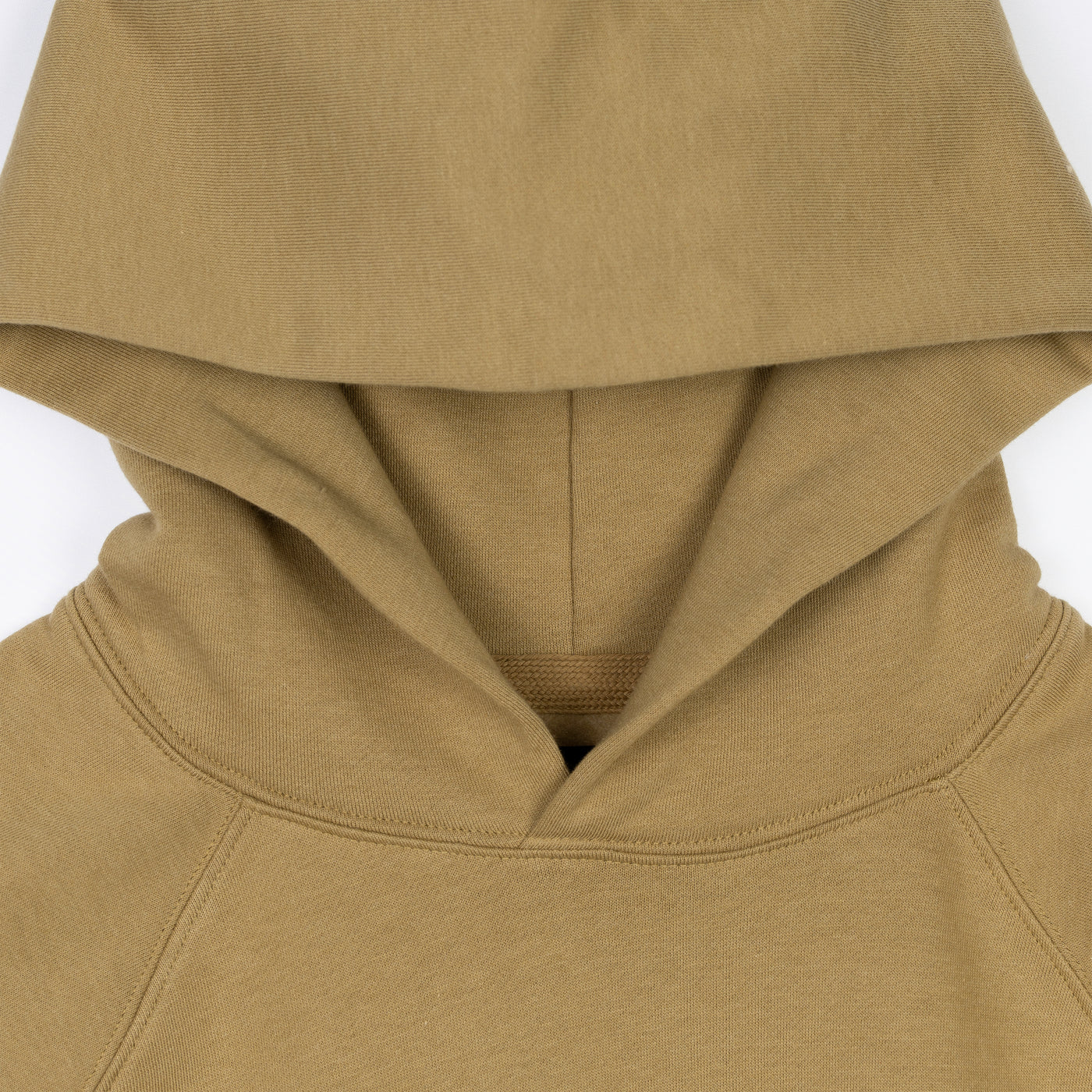 Mens Oversized Raglan Fleece Hoodie - Fennel Seed