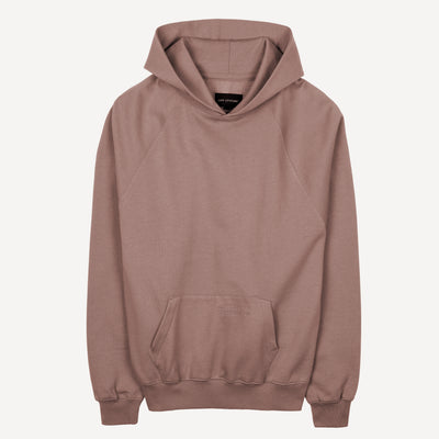 Mens Oversized Raglan Fleece Hoodie - Antler