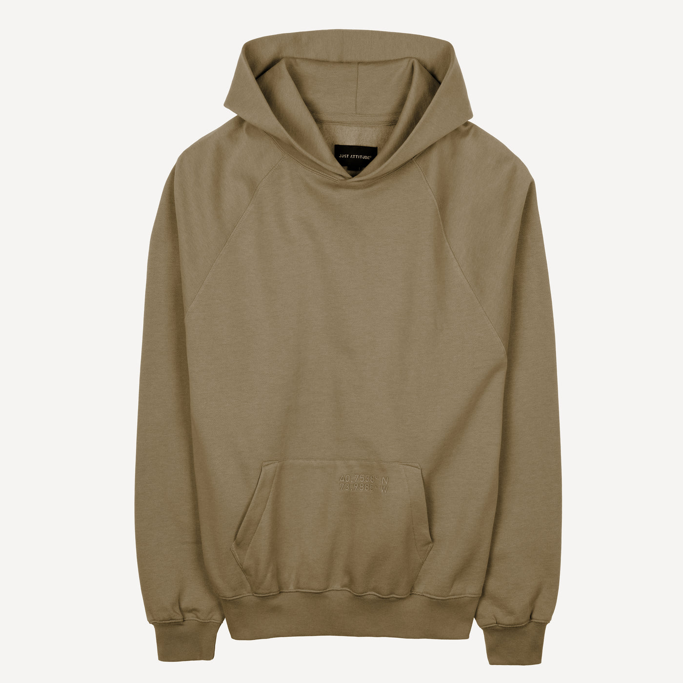 Mens Oversized Raglan Fleece Hoodie - Elmwood