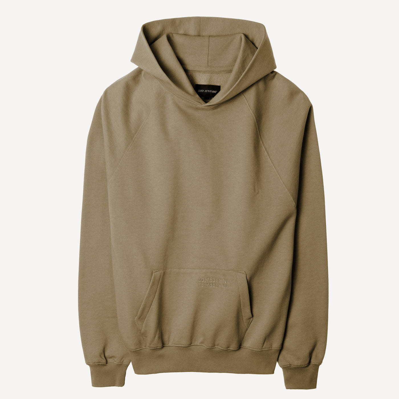 Mens Oversized Raglan Fleece Hoodie - Elmwood