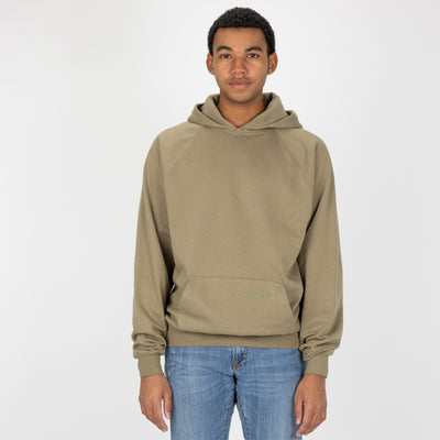 Mens Oversized Raglan Fleece Hoodie - Elmwood