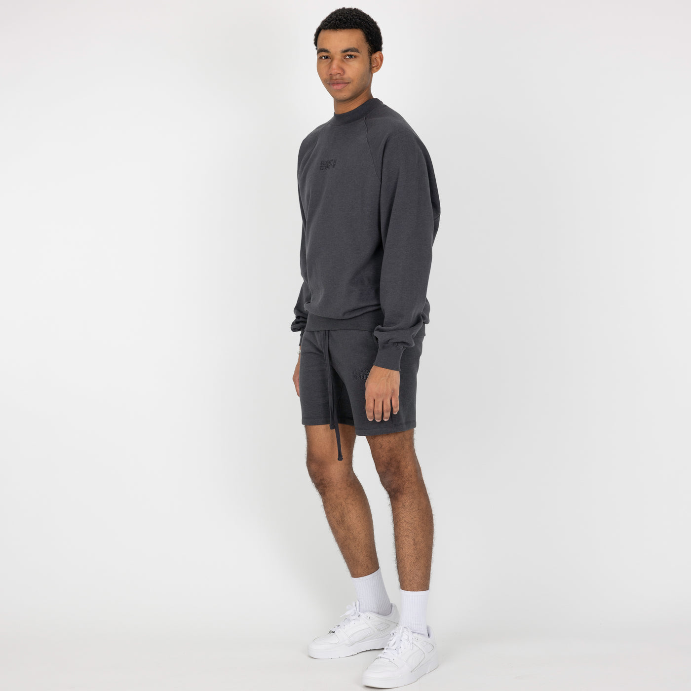 Mens Fleece Shorts - Woodland Grey