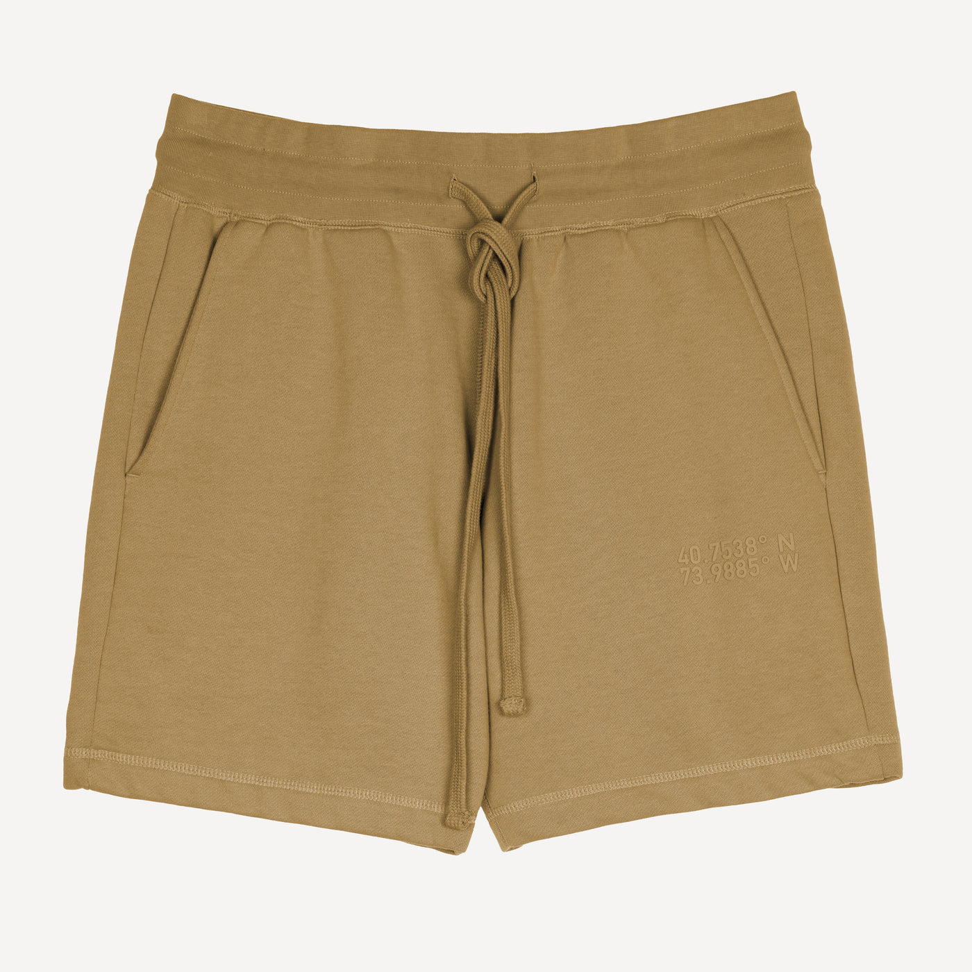 Mens Fleece Shorts - Fennel Seed