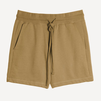 Mens Fleece Shorts - Fennel Seed