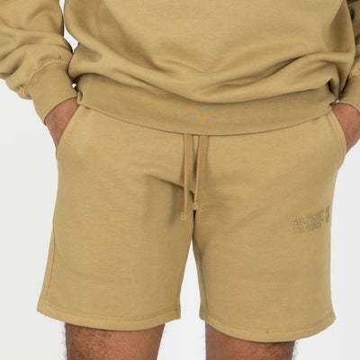 Mens Fleece Shorts - Fennel Seed