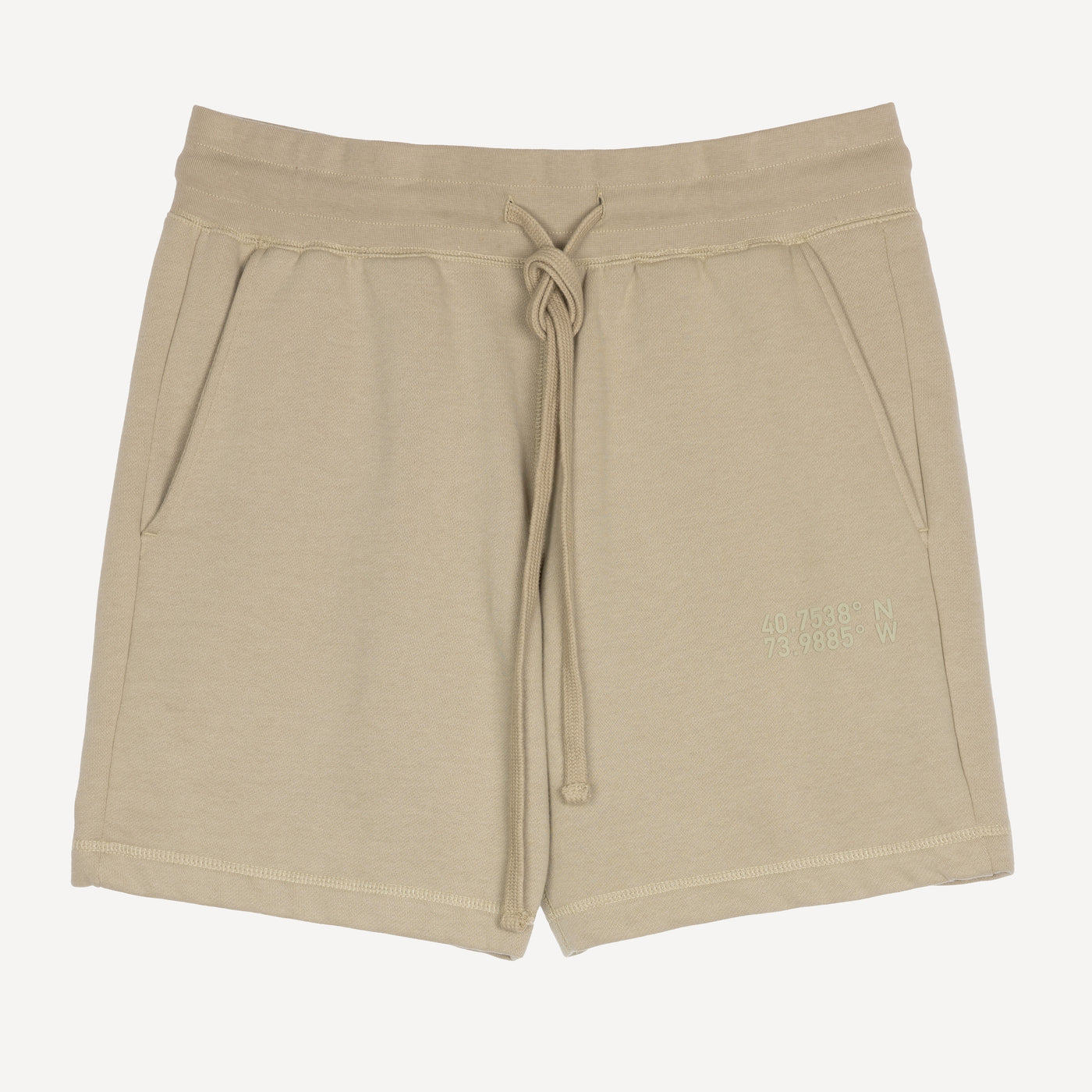 Mens Fleece Shorts - Oatmeal