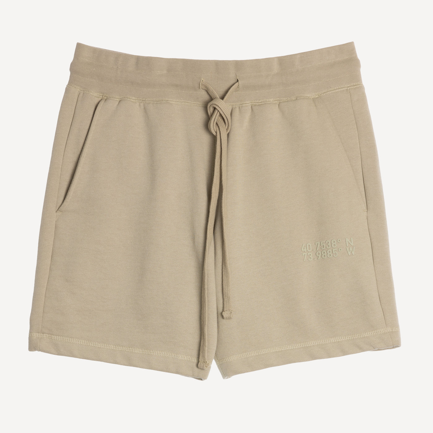 Mens Fleece Shorts - Oatmeal