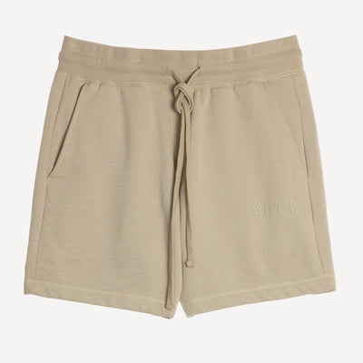 Mens Fleece Shorts - Oatmeal