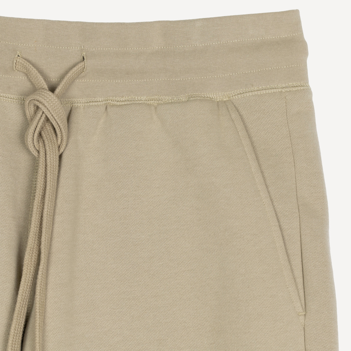 Mens Fleece Shorts - Oatmeal