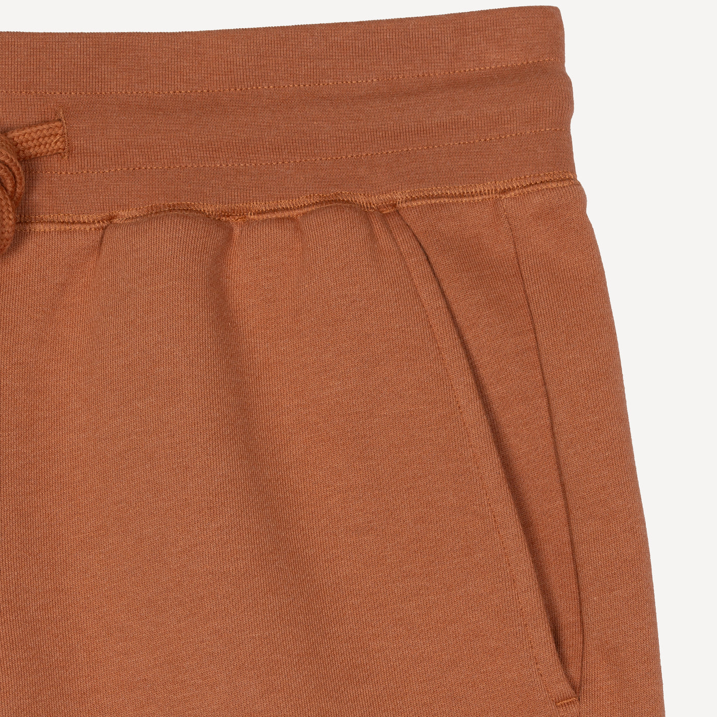 Mens Fleece Shorts - Amber Brown