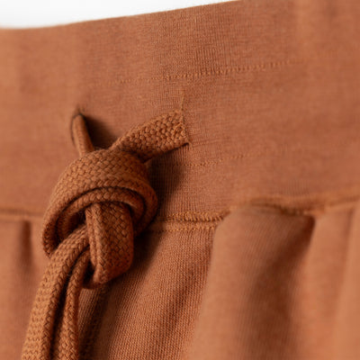 Mens Fleece Shorts - Amber Brown