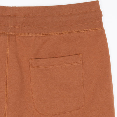 Mens Fleece Shorts - Amber Brown