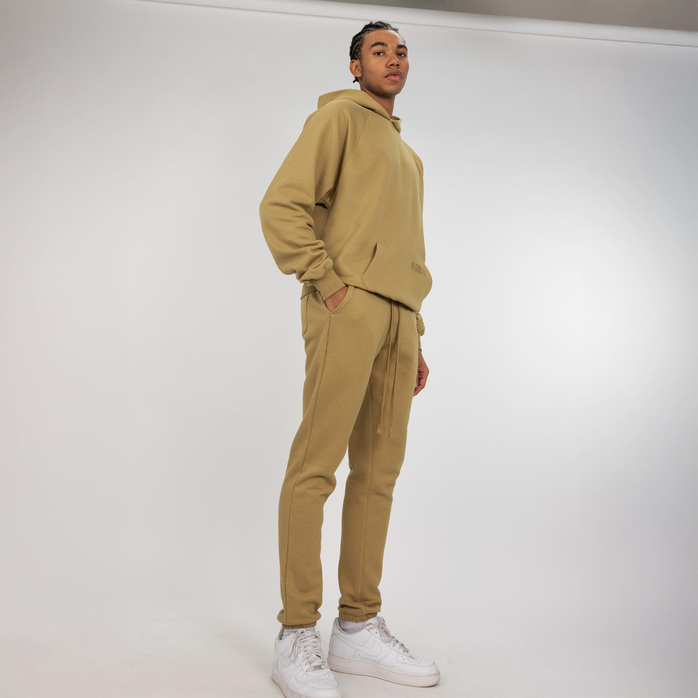 Mens Fleece Jogger - Fennel Seed