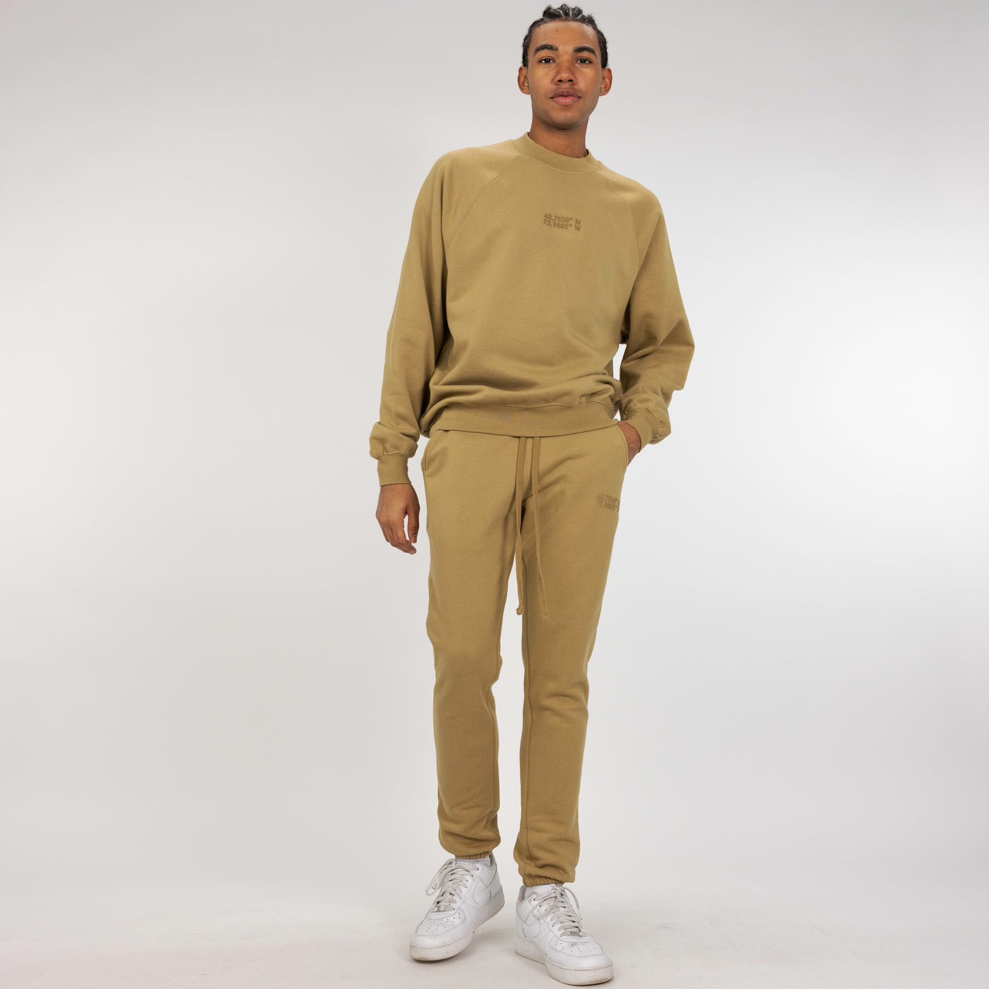 Mens Fleece Jogger - Fennel Seed