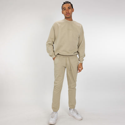 Mens Fleece Jogger - Oatmeal