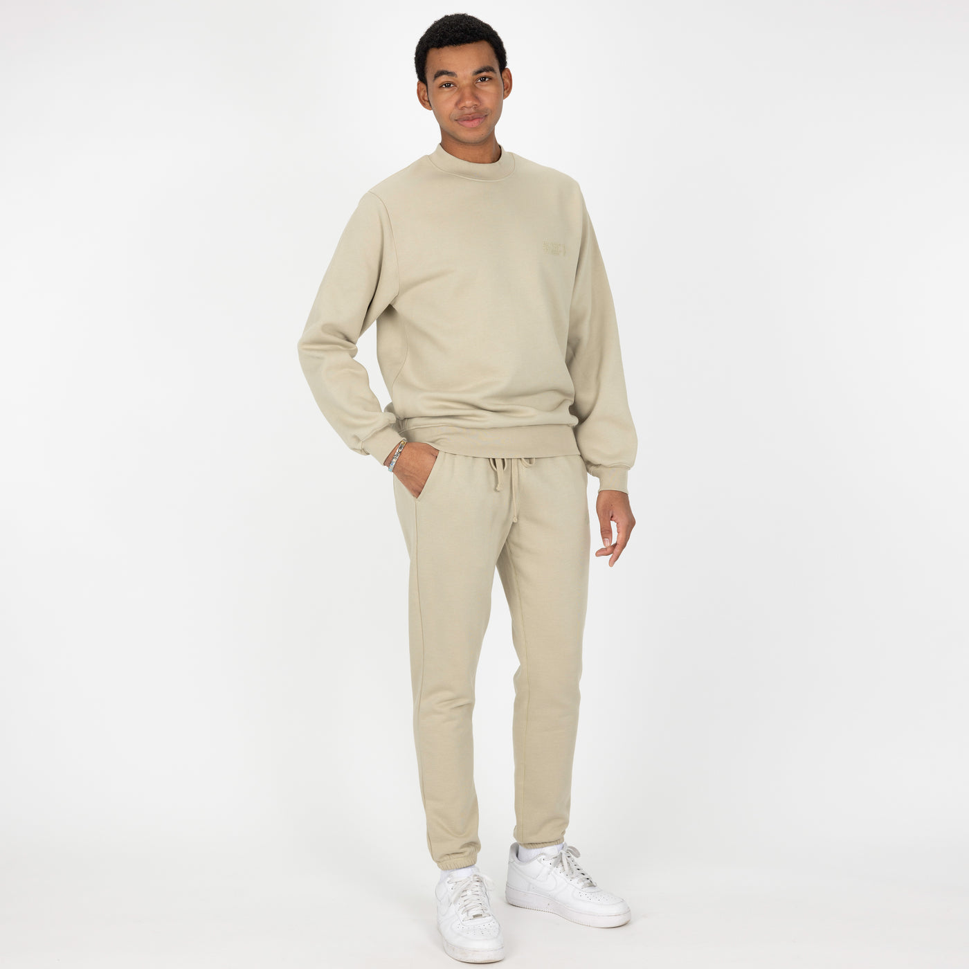 Mens Fleece Jogger - Oatmeal