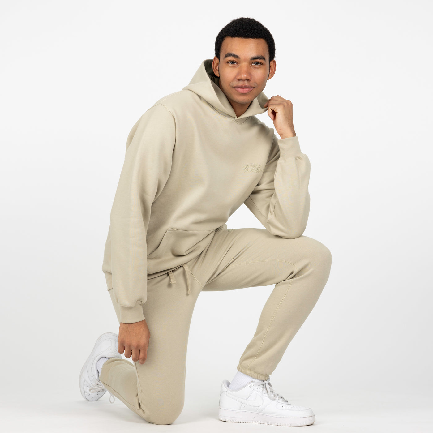 Mens Fleece Jogger - Oatmeal