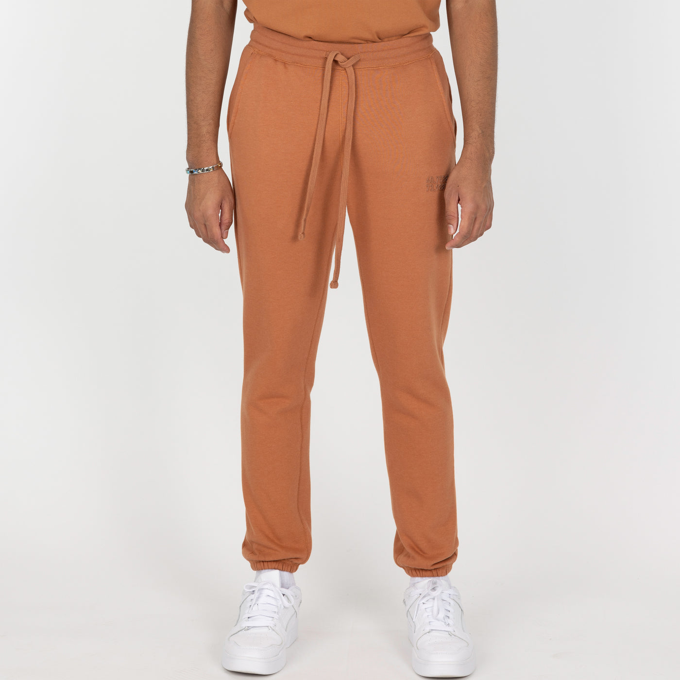 Mens Fleece Jogger - Amber Brown