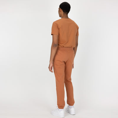 Mens Fleece Jogger - Amber Brown