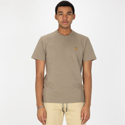 Premium Cotton Embroidered Regular Fit Tee - Overland Trek / Hot Slice Icon