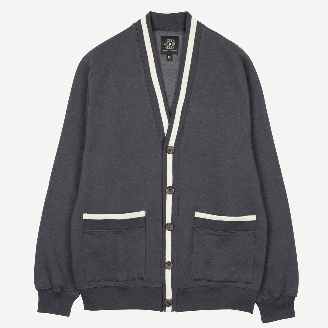 Gender Neutral Fleece Cardigan - Woodland Grey – Ravelheart